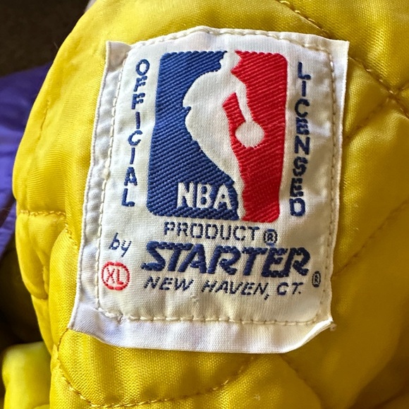 XL Kids / XS/S Women Purple Lakers Jacket - Picture 5 of 9